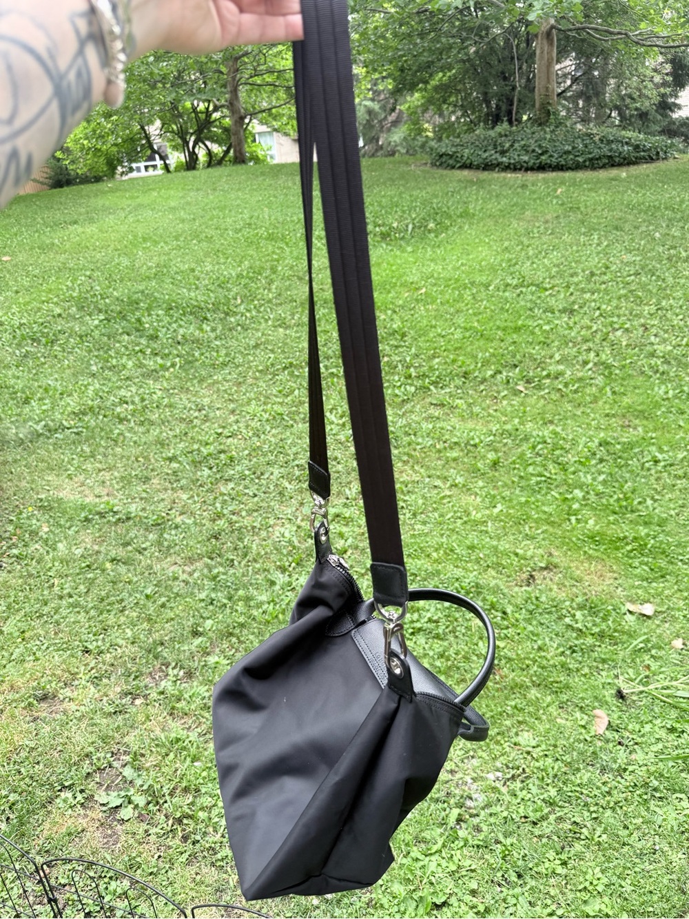 Longchamp Black Le Pliage Small Top-Handle Tote - Picture 6 of 8